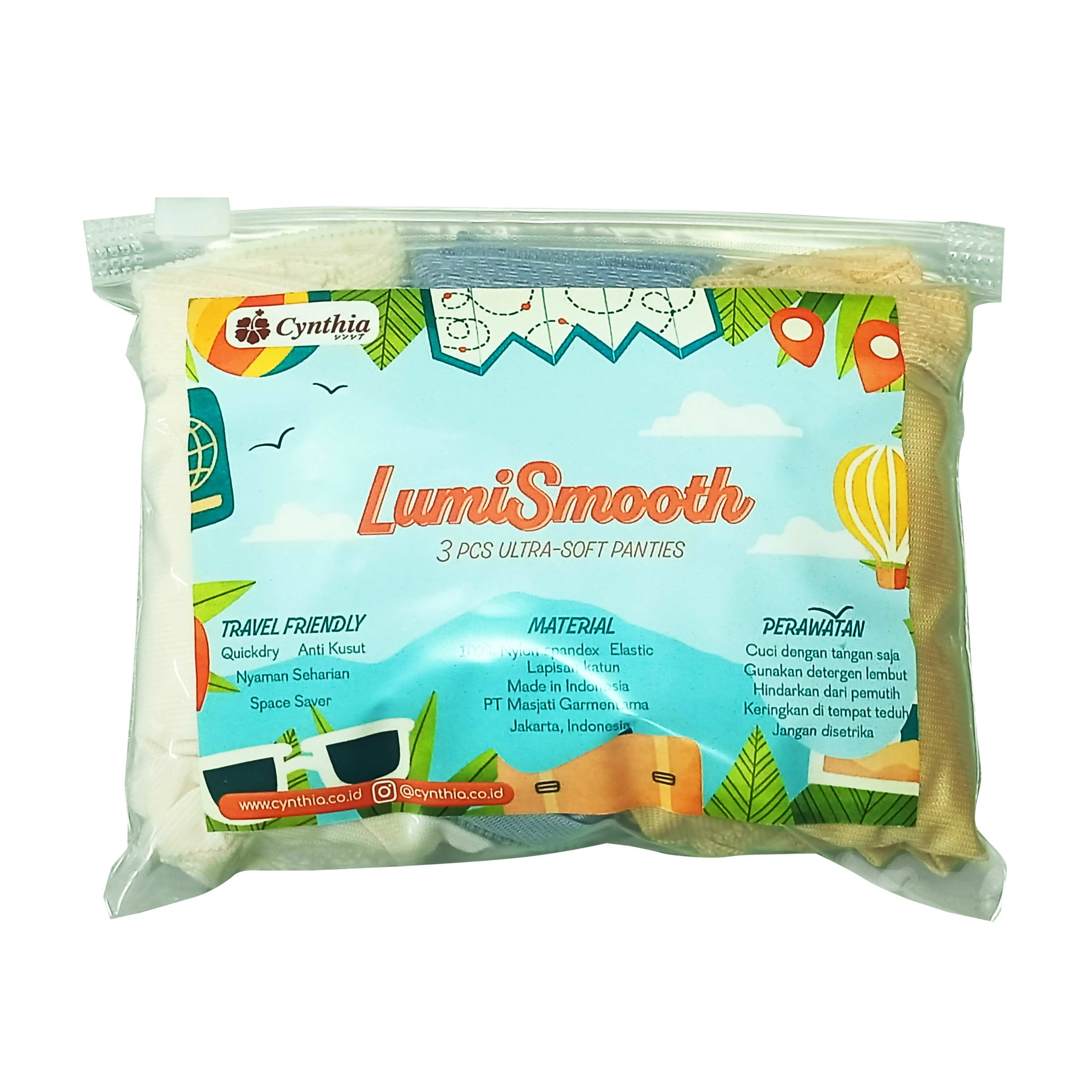 Cynthia Panty Pack Lumismooth 3 In 1 Bahan Nilon - Image 2