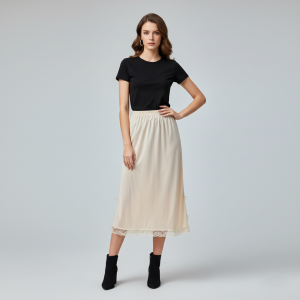 Cynthia Rok Dalam Sebetis Bahan PE Kombinasi Renda - 595012