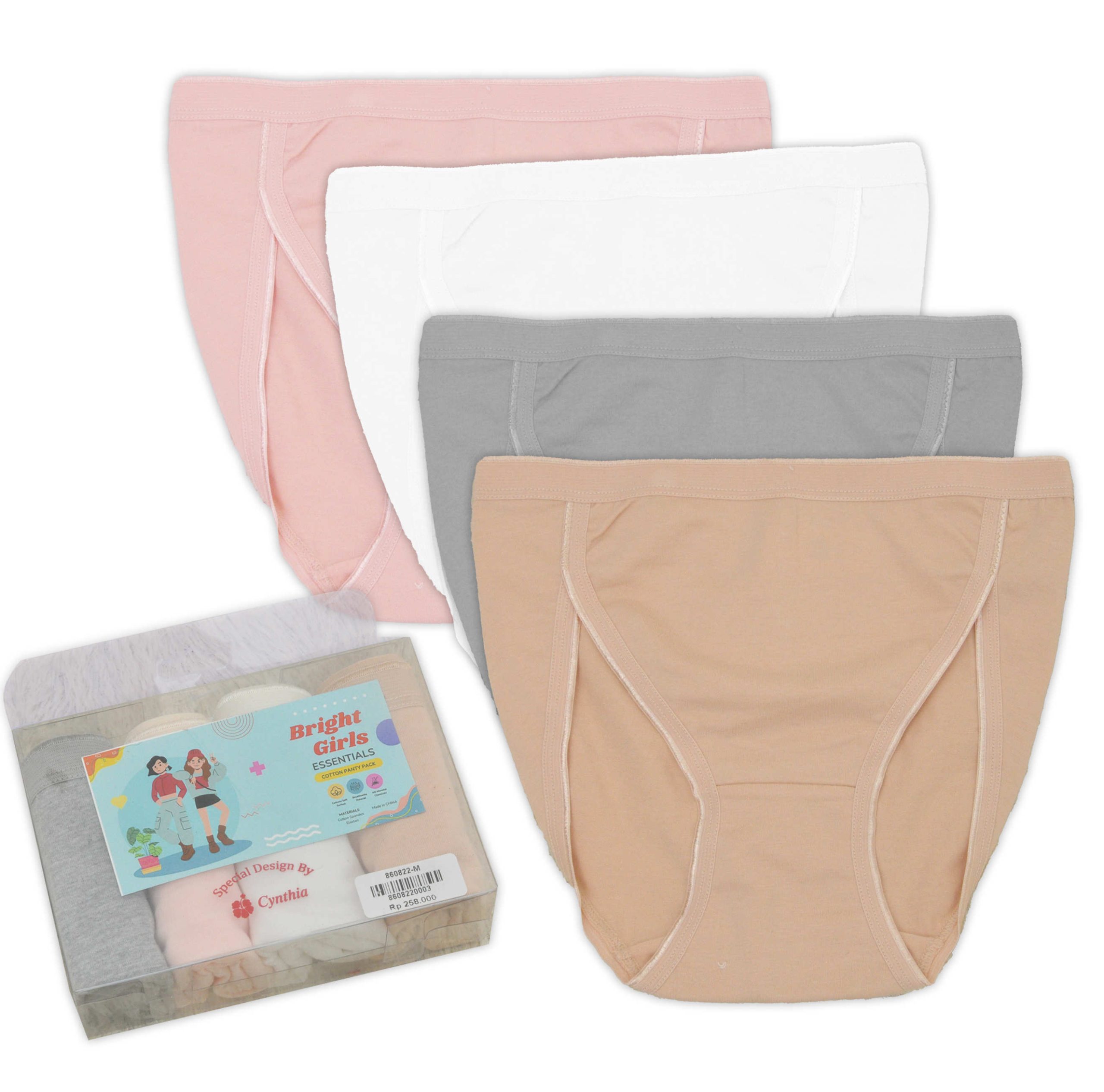 Cynthia Panty Cotton Bright Girl Essentia 4 In 1 Size M - 860822
